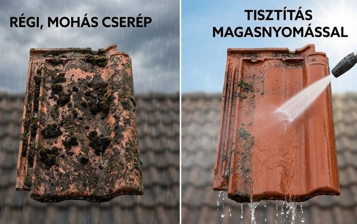 A tetőcserép tisztítás a tetőfestés alapja